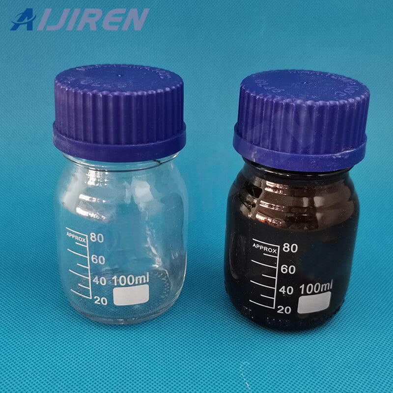 Gl45 Blue Plastic Screw Cap Lab Glassware 500ml Reagent Bottle 